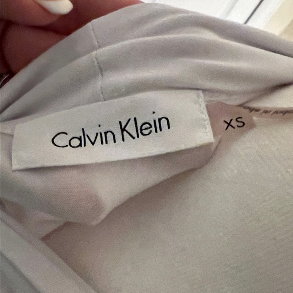 Calvin Klein Ivory Sleeveless Blouse - Picture 2 of 6